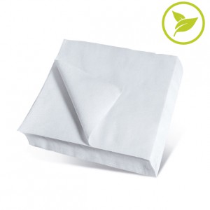 SERVILLETAS 30x30 ECO 2 CAPAS, Servilletas de papel ecológico blancas de 30x30 cm de 2 capas