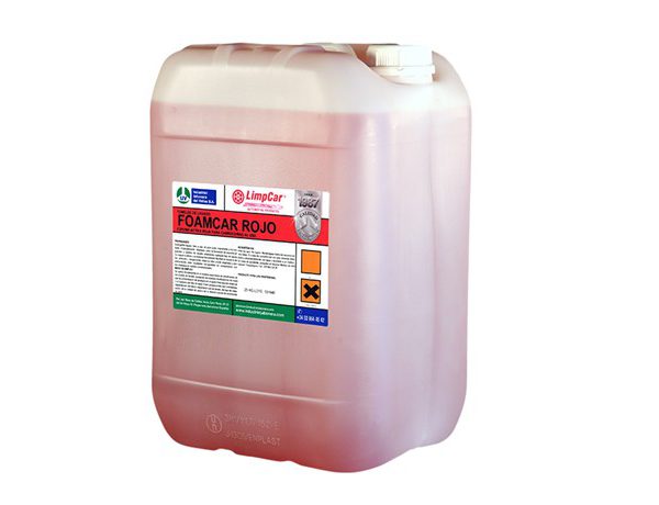 Comprar Espuma activa color rojo para lavado de carrocerías 25kg