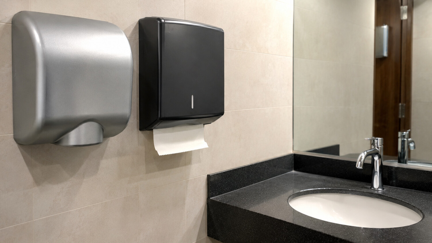 Papel o secador eléctrico para el secado de manos